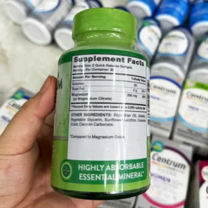 Viên uống Magie Nature’s Truth Magnesium Citrate Softgels 250mg 60 viên của Mỹ Viên uống Nature's Truth Magnesium Citrate 250mg Quick-Release Softgels