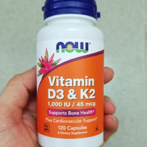 Viên uống Vitamin D3 K2 NOW 120 viên của Mỹ Viên uống Now Vitamin D3 K2 1000 IU 120 Viên Chính Hãng Của Mỹ