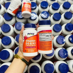 Viên uống Vitamin D3 K2 NOW 120 viên của Mỹ Viên uống Now Vitamin D3 K2 120 Viên của Mỹ