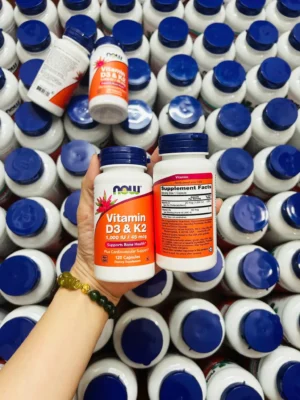 Viên uống Vitamin D3 K2 NOW 120 viên của Mỹ Viên uống Now Vitamin D3 K2 120 Viên của Mỹ