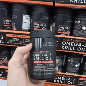 Viên uống Omega 3 Krill Oil Sports Research 1000mg 90 viên