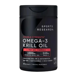 Viên uống Omega 3 Krill Oil Sports Research 1000mg 90 viên của Mỹ