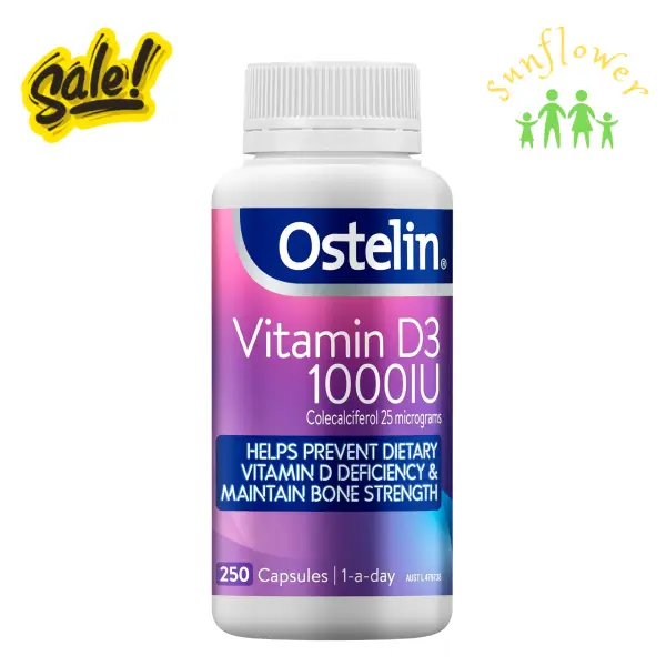 Viên uống Ostelin Vitamin D3 1000IU 250 viên của Úc Viên uống Ostelin Vitamin D3 1000IU 250 viên của Úc