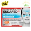 Viên uống Sudafed PE Head Congestion + Flu Severe 24 viên của Mỹ
