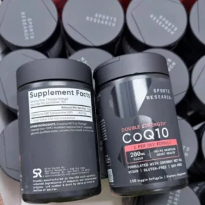 Viên uống bổ sung CoQ10 Double Strength Sports Research CoQ10 200mg 150 Softgels
