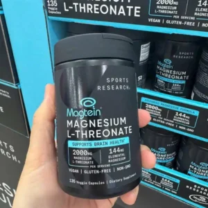 Viên uống bổ sung Magie Sports Research 135 viên Magtein Magnesium L-Threonate của Mỹ