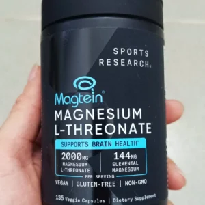 Viên uống bổ sung Magie Sports Research Magtein Magnesium L-Threonate 2000mg 135 viên từ MỸ