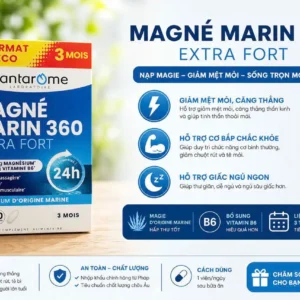 Viên uống Magie Santarome Magné Marin 360 Extra Fort 90 viên của Pháp Viên uống bổ sung Magné Marin 360 Extra Fort Santarome Bio 90 viên Pháp
