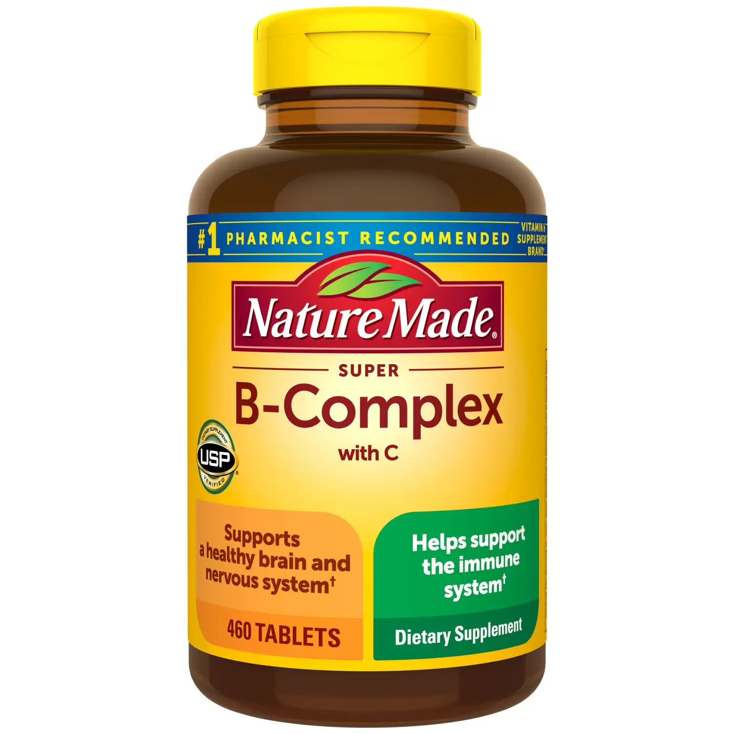 Viên uống Nature Made Super B Complex With C 460 viên của Mỹ Viên uống bổ sung Vitamin B 460 Viên Nature Made Super B Complex của Mỹ