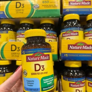 Viên uống bổ sung Vitamin D3 Nature Made 1000 IU 650 viên