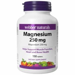 Viên uống bổ sung magie Webber Naturals Magnesium 250mg, 150 viên