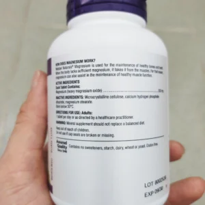 Viên uống Magie Webber Naturals Magnesium 250mg 150 viên của Canada Viên uống bổ sung magie Webber Naturals Magnesium 250mg, 150 viên của Canada
