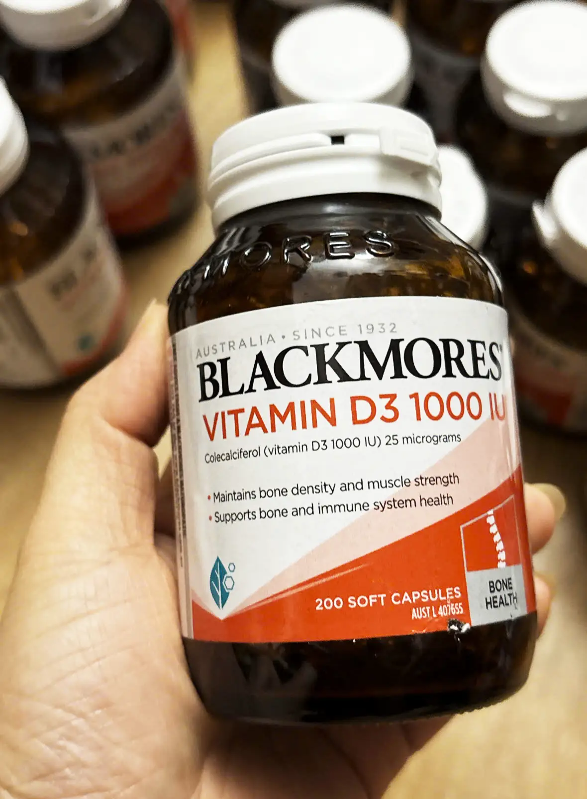 Viên uống Blackmores Vitamin D3 1000iu 200 viên của Úc Viên uống bổ sung vitamin D3 Blackmores Vitamin D3 1000IU của Úc 200 viên