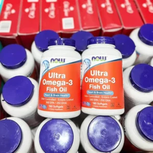 Viên uống dầu cá NOW Ultra Omega-3 Fish Oil 180 viên