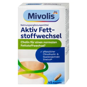 Viên uống đốt mỡ Mivolis Aktiv Fettstoffwechsel 45 viên