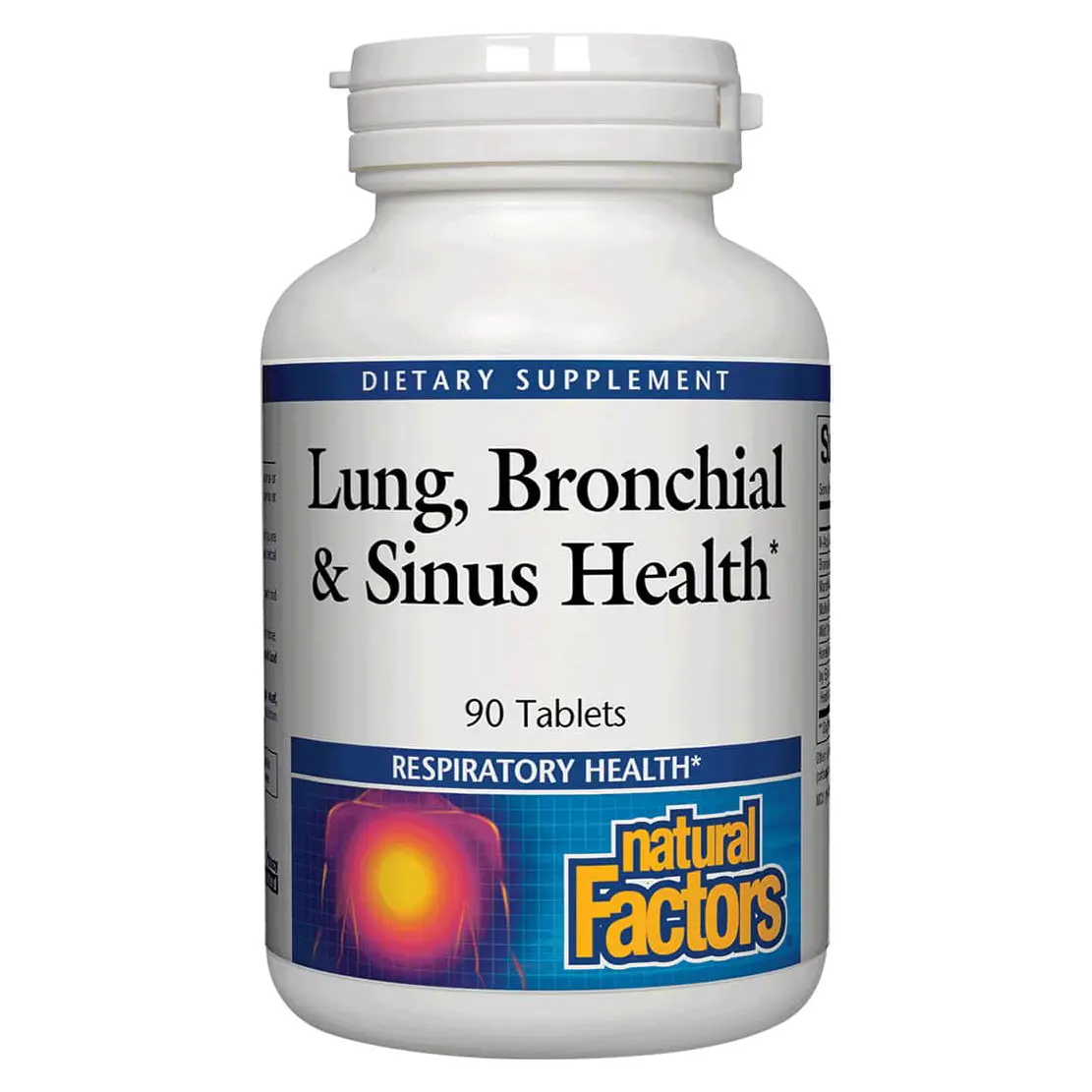 Viên uống bổ phổi Lung Bronchial & Sinus Health Natural Factors 90 viên của Mỹ Viên uống hỗ trợ hô hấp Lung, Bronchial & Sinus Health 90 viên