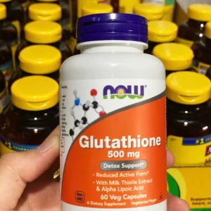 Viên uống trắng da NOW Glutathione 500mg 60 Viên của Mỹ Viên uống trắng da Glutathione Now 500mg 60 viên