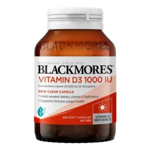 Vitamin D3 1000IU Blackmores 200 viên Hỗ Trợ Xương Khớp