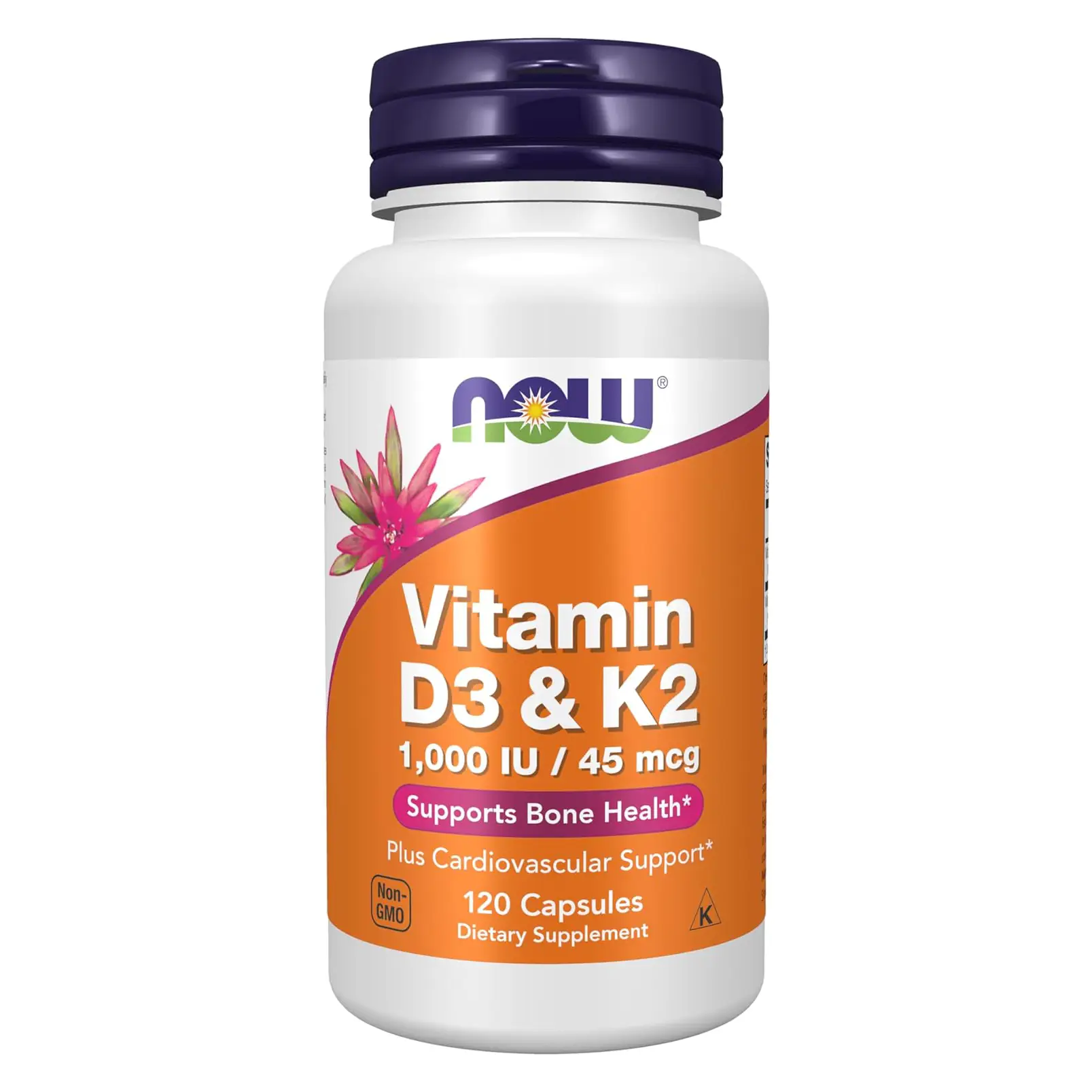 Viên uống Vitamin D3 K2 NOW 120 viên của Mỹ Vitamin D3 K2 Now 120 viên của Mỹ hỗ trợ xương chắc khỏe
