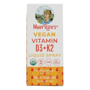 Vitamin D3 K2 hữu cơ Maryruth's Vegan Vitamin D3 + K2 Liquid Spray, 30ml