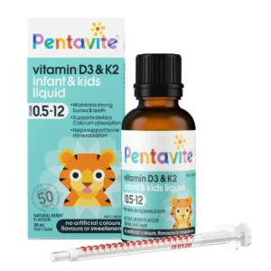 Vitamin D3 & K2 lỏng cho bé Pentavite Infant & Kids Liquid