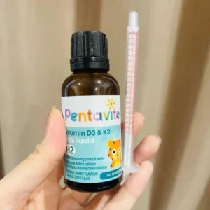 Siro Pentavite Vitamin D3 K2 Kids Liquid 30ml của Úc Vitamin D3 & K2 lỏng cho bé Pentavite Infant & Kids Liquid 30ml