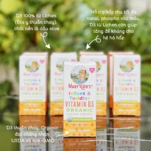 Vitamin D3 Organic Liquid Drops Mary Ruth 15ml