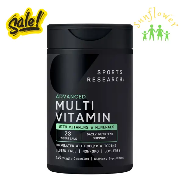 Vitamin tổng hợp Sports Research Multivitamin 180 viên của Mỹ Vitamin tổng hợp Sports Research Multivitamin 180 viên của Mỹ