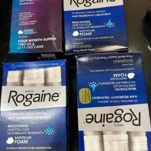 Bọt mọc tóc cho nam Men's Rogaine Minoxidil 5% Set Foam 60g x 3 lọ của Mỹ Bọt hỗ trợ mọc tóc cho nam Men's Rogaine Minoxidil 5% Foam