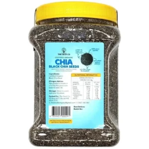 Hạt chia đen hữu cơ The Seed Co Organic Black Chia Seeds 1.6kg của Úc Hạt Chia Hữu Cơ Black chia seed organic hộp 1.6kg
