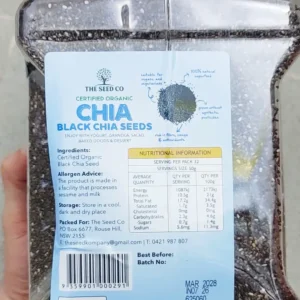 Hạt chia đen The Seed Co Certified Organic Black Chia Seeds 1.6kg