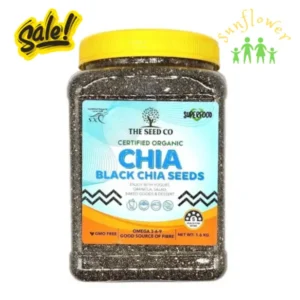 Hạt chia đen hữu cơ The Seed Co Organic Black Chia Seeds 1.6kg của Úc