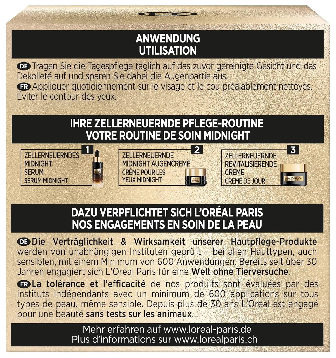 Kem ngày L'Oréal Paris Age Perfect Zellerneuernde Revitalisierende Creme TAG 50ml của Đức Kem dưỡng ban ngày L'OREAL PARIS Age Perfect 50ml
