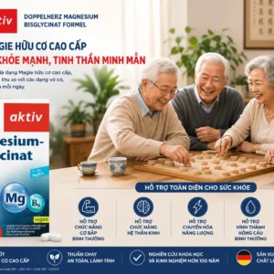 Viên uống Doppelherz Magnesium Bisglycinat Formel 30 viên của Đức Magie hữu cơ Đức Doppelherz Magnesium Bisglycinat Formel 30 viên