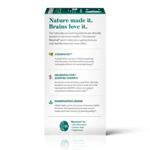 Viên uống Neuriva Brain Health Ultra 60 viên của Mỹ Neuriva Ultra Brain Health Supplement 60 viên