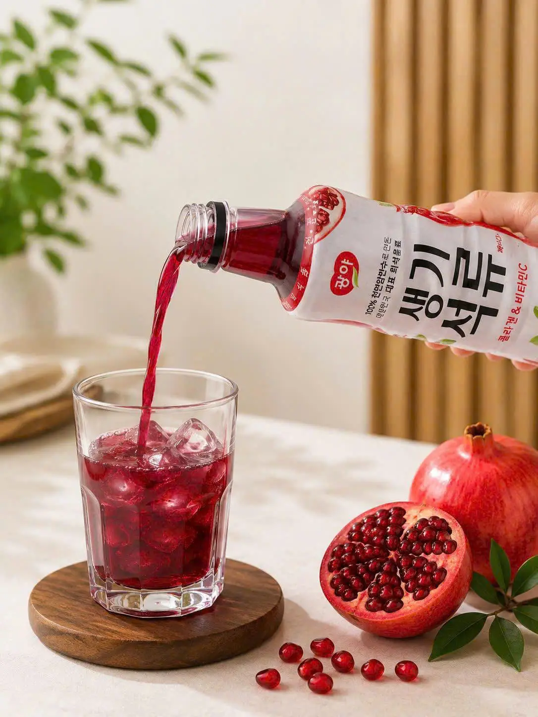 Nước uống giấm lựu Hàn Quốc Kwangya 970ml lên men tự nhiên Nước Uống Giấm Lựu Collagen Kwangya Daedong Ginseng Hàn Quốc 970ml