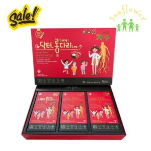Nước hồng sâm trẻ em Daycell Dr. Long Leg Vita Red Ginseng 10ml x 30 gói của Hàn Quốc