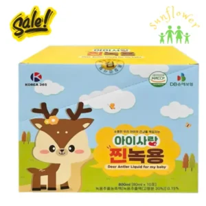 Nước uống gạc nhung hươu 365 Baby hộp 80ml x 10 gói của Hàn Quốc