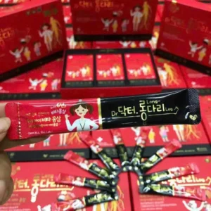 Nước hồng sâm trẻ em Daycell Dr.Long Leg Vita Red Ginseng 10ml x 30 gói của Hàn Quốc Nước uống hồng sâm trẻ em Dr.Long Leg Vita Red Ginseng