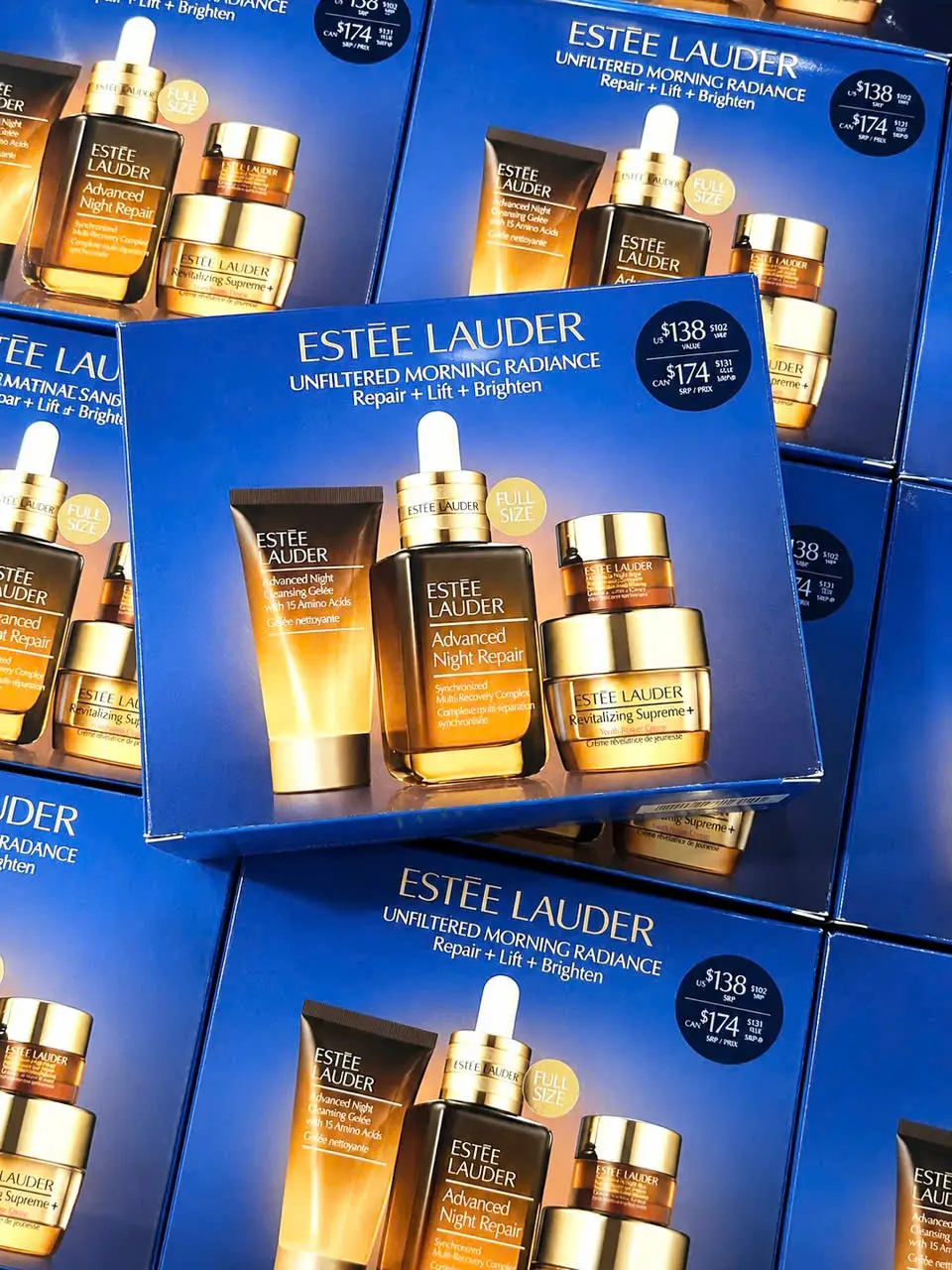 Set Estée Lauder Unfiltered Morning Radiance Repair + Lift + Brighten Set dưỡng da Estee Lauder Unfiltered Morning Radiance Repair + Lift + Brighten