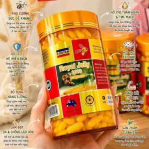 Viên uống sữa ong chúa Costar Royal Jelly 1610mg 365 viên của Úc Sữa ong chúa Costar Royal Jelly 1610mg 365 Viên của Úc