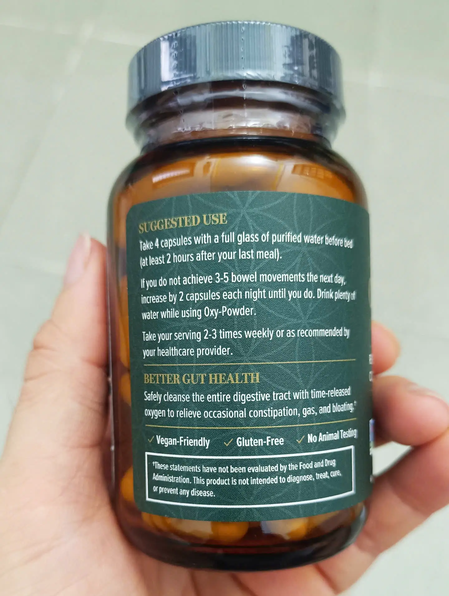 Viên uống thải độc đại tràng Oxy Powder Global Healing 60 viên của Mỹ Thải Độc Đại Tràng Oxy Powder Global Healing Thuần Chay 60 viên