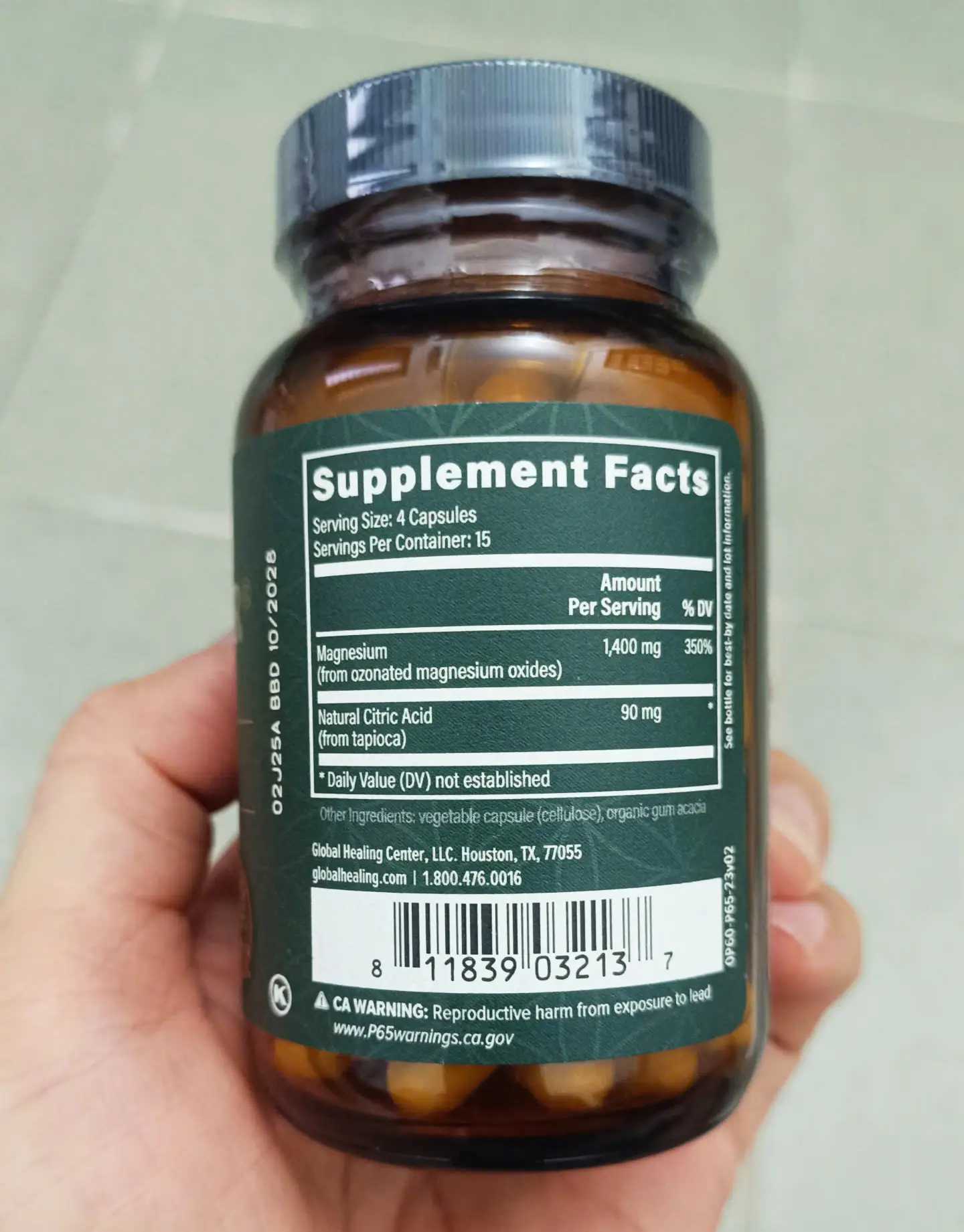 Viên uống thải độc đại tràng Oxy Powder Global Healing 60 viên của Mỹ Thải độc đại tràng Global Healing Oxy-Powder 60 viên