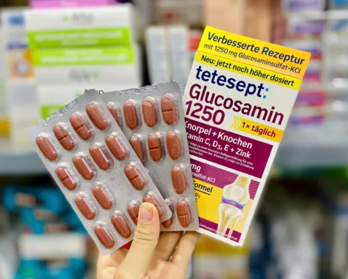 Viên uống Tetesept Glucosamin 1250 Knorpel + Knochen 30 viên của Đức Thuốc Bổ Xương Khớp Tetesept Glucosamin 1250 30 viên