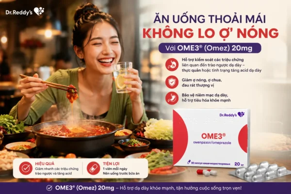 Viên dạ dày Omez (Ome3) 20mg 30 viên của Nga Thuốc dạ dày Ome3 20mg 30 viên của Nga