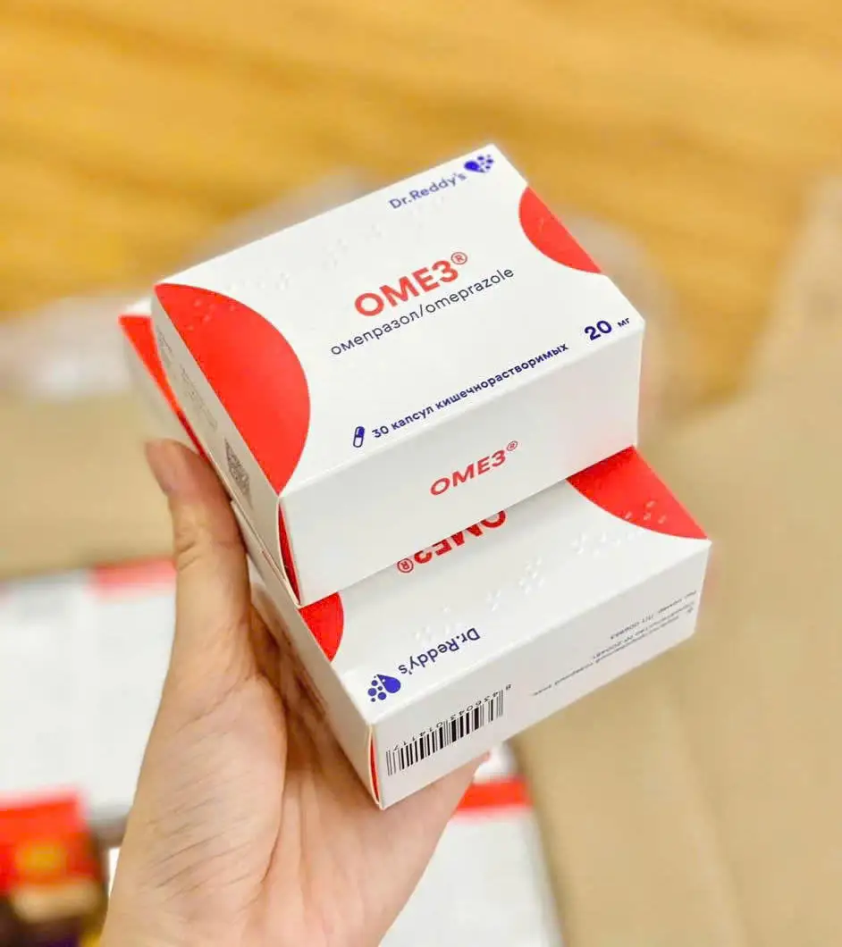 Viên dạ dày Omez (Ome3) 20mg 30 viên của Nga Thuốc dạ dày Omez Nga 20mg hộp 30 viên