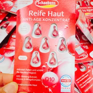 Tinh chất viên nang Schaebens Reife Haut Anti-Age Konzentrat Q10 7 viên của Đức Tinh chất viên nang Schaebens chống lão hóa giảm nếp nhăn 7 viên của Đức