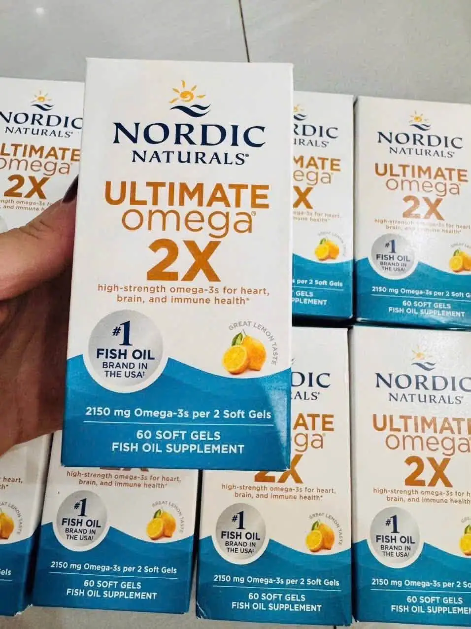 Viên uống Ultimate Omega 2X Nordic Naturals 60 viên của Mỹ Viên Uống Bổ Sung Omega-3 Nordic Naturals Omega 2X 60 viên của Mỹ