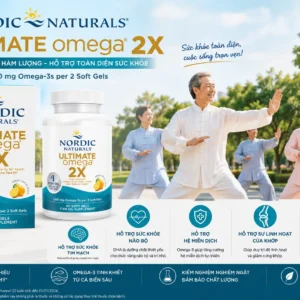 Viên uống Ultimate Omega 2X Nordic Naturals 60 viên của Mỹ Viên Uống Omega-3 Nordic Naturals Ultimate Omega 2X 60 viên
