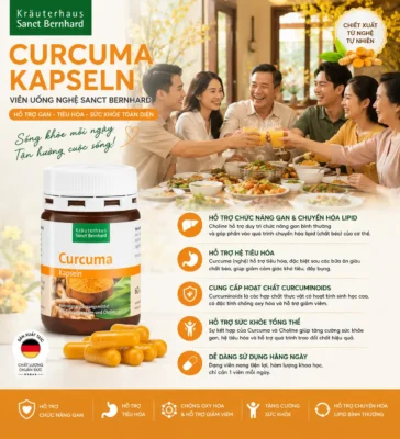 Viên uống Curcuma Sanct Bernhard 60 viên của Đức